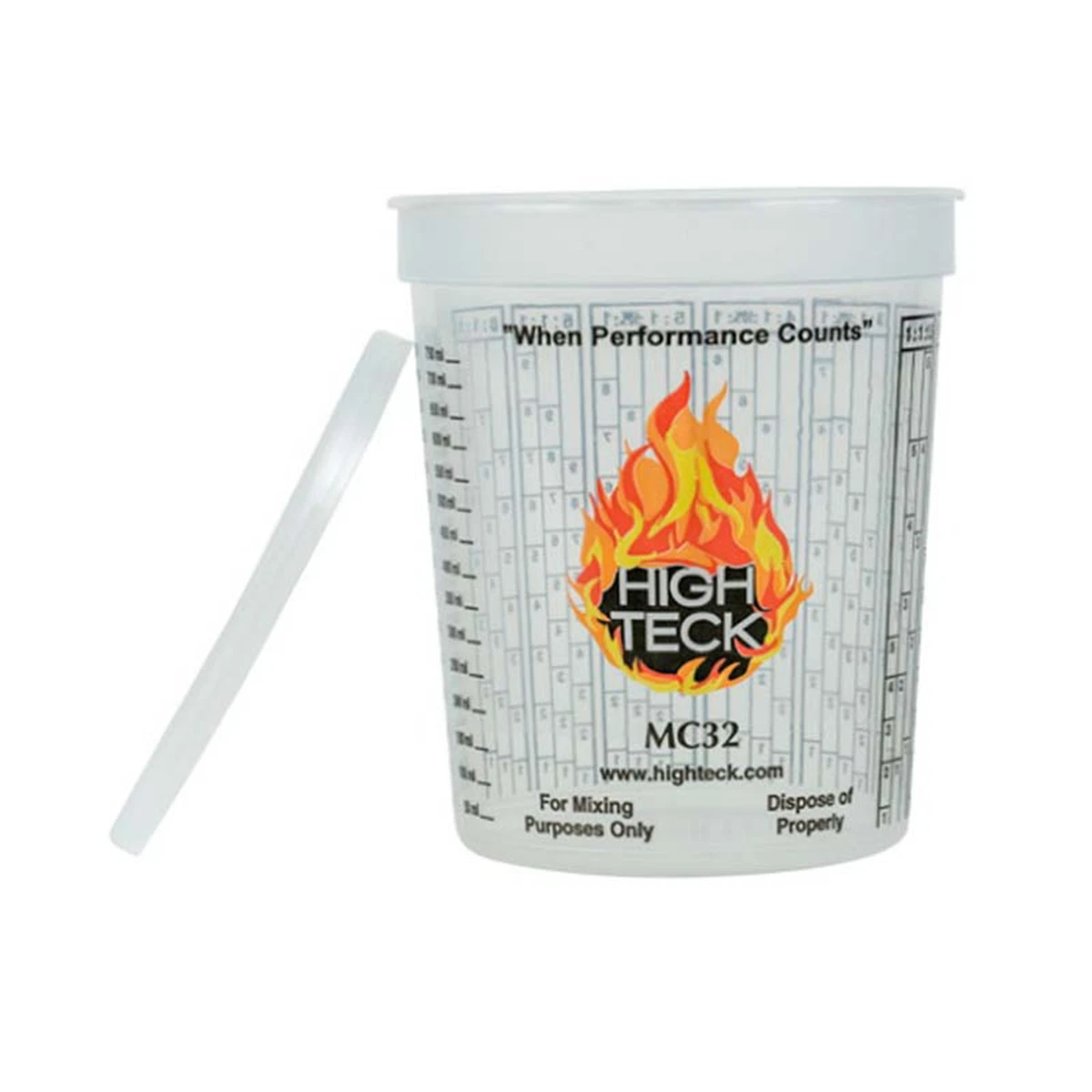 High Teck™ MC32 Mixing Cup, 1 Qt Polypropylene